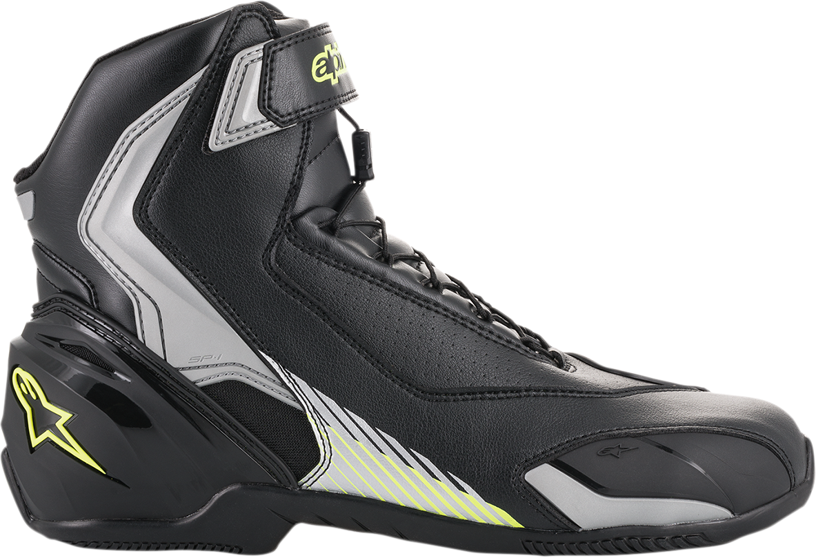 Zapatillas de montar ALPINESTARS SP-1 v2 - Negro/Plateado/Amarillo - Talla 6.5 EE. UU. / 40 UE 251101815940