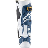 Botas ALPINESTARS Arlington LE Tech 10 - Blanco/Azul/Dorado - Talla 10 de EE. UU. 2010020-262-10 