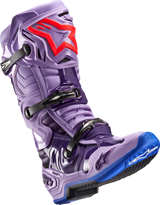 Botas ALPINESTARS Tech 10 - Morado láser - Talla 8 de EE. UU. 2010020-398-8