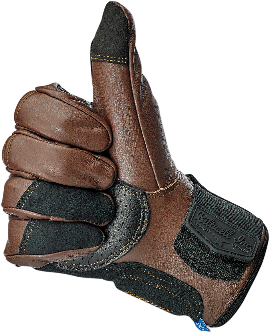 Guantes BILTWELL Belden - Chocolate/Negro - Grandes 1505-0201-304 