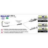 Escape Arrow Pro-Race de acero inoxidable negro para BMW F900XR 2020-2024 71915prn 
