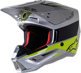 Casco de motocicleta ALPINESTARS SM5 - Bond - Plata/Amarillo/Verde - 2XL 8303522-1956-2X