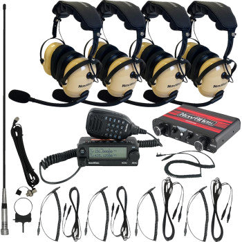 Kit de intercomunicador/radio y auriculares NAVATLAS - 4 plazas - Beige NI2ROHBE4 
