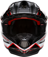 6D ATR-2 Motorcycle Helmet - Phase - White/Red - Large 12-2837