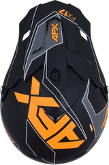 Casco de moto AFX FX-17 - Aced - Negro mate/Naranja - 2XL 0110-6508