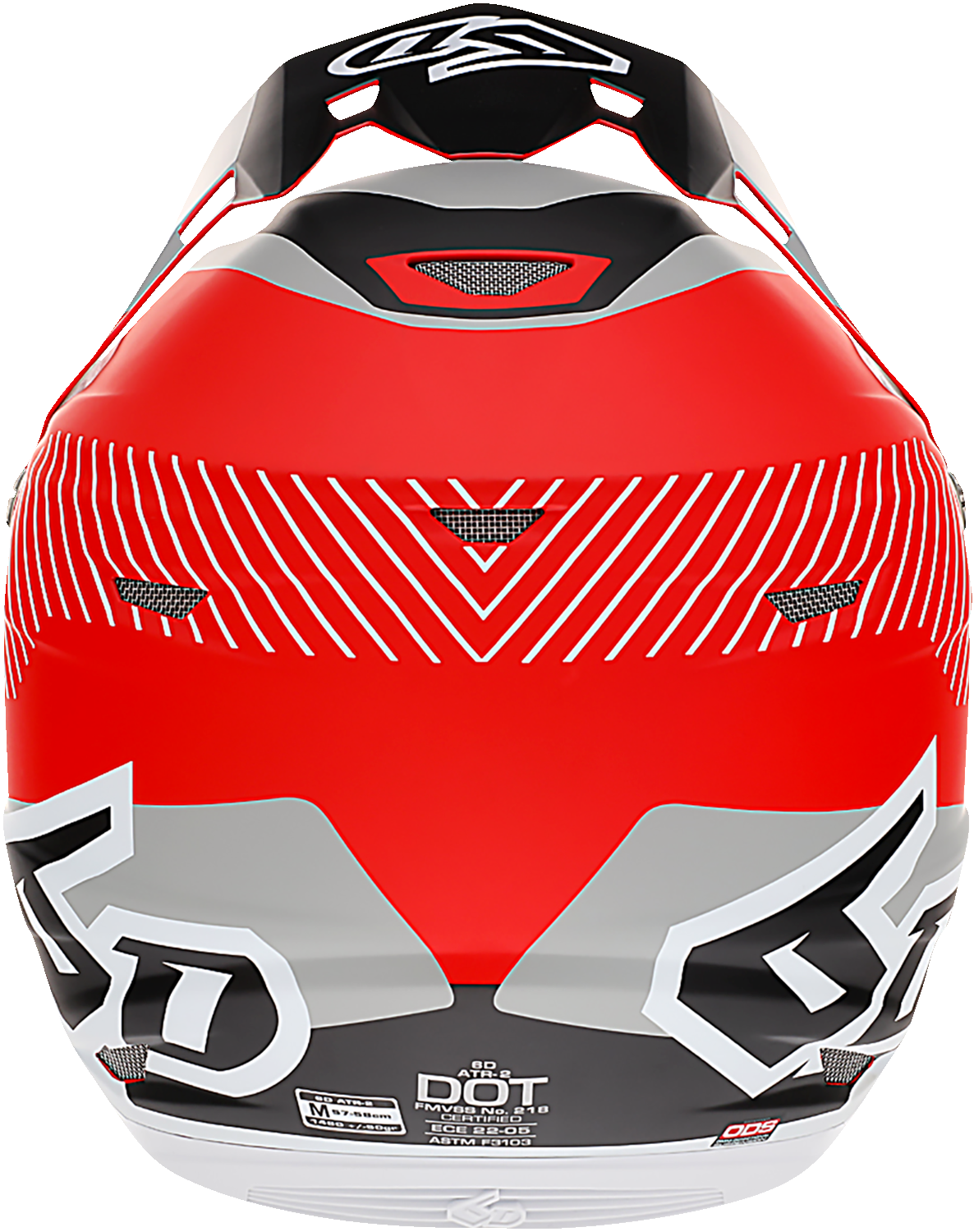 Casco de motocicleta 6D ATR-2 - Fusion - Rojo - Grande 12-2937