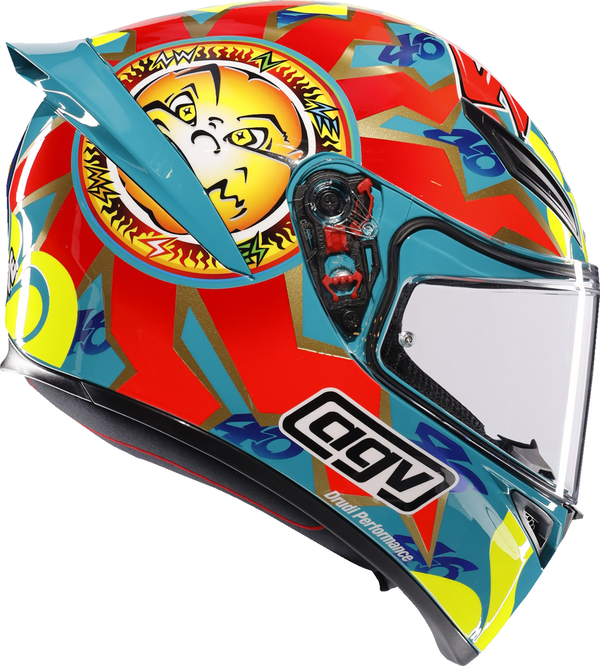 Casco de moto AGV K1 S - Rossi Mugello 1999 - Mediano 2118394003-041-M