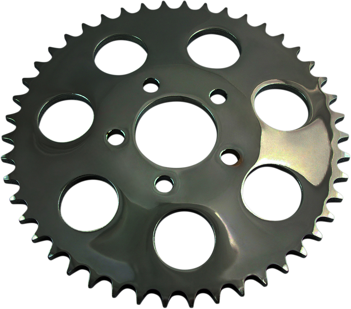 Piñón trasero DRAG SPECIALTIES - Negro brillante - Cónico - 51 dientes 16426EB