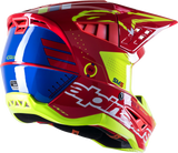ALPINESTARS SM5 Motorcycle Helmet - Action - Red/White/Fluo Yellow - Small 8306122-3325-SM