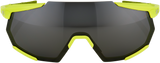 Gafas de sol 100% Racetrap - Amarillo - Lente de espejo negra 61037-004-61