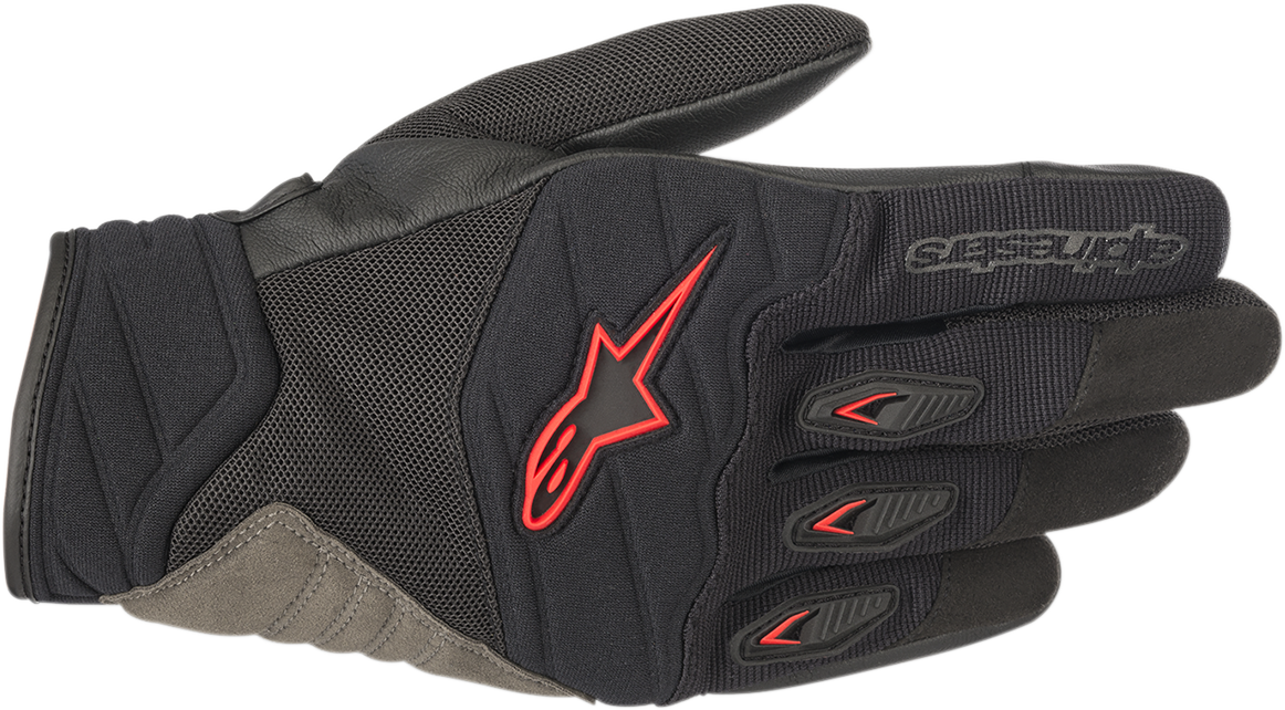 Guantes ALPINESTARS Shore - Negro/Rojo - Pequeños 3566318-13-S