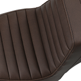 Asiento SADDLEMEN Step-Up - Delantero Tuck-n-Roll/Trasero Lattice Stitch - Marrón 818-30-176BR 
