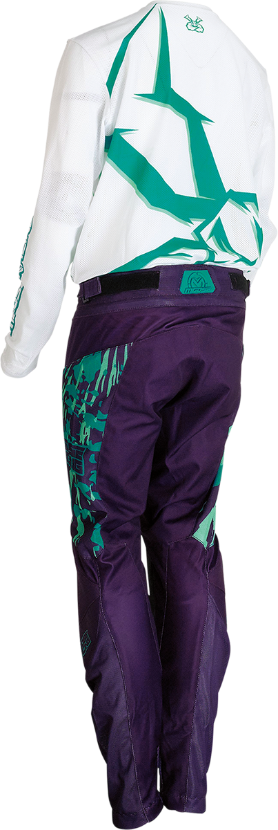 Pantalones Agroid para jóvenes MOOSE RACING - Morado/Verde azulado - 26 2903-2175