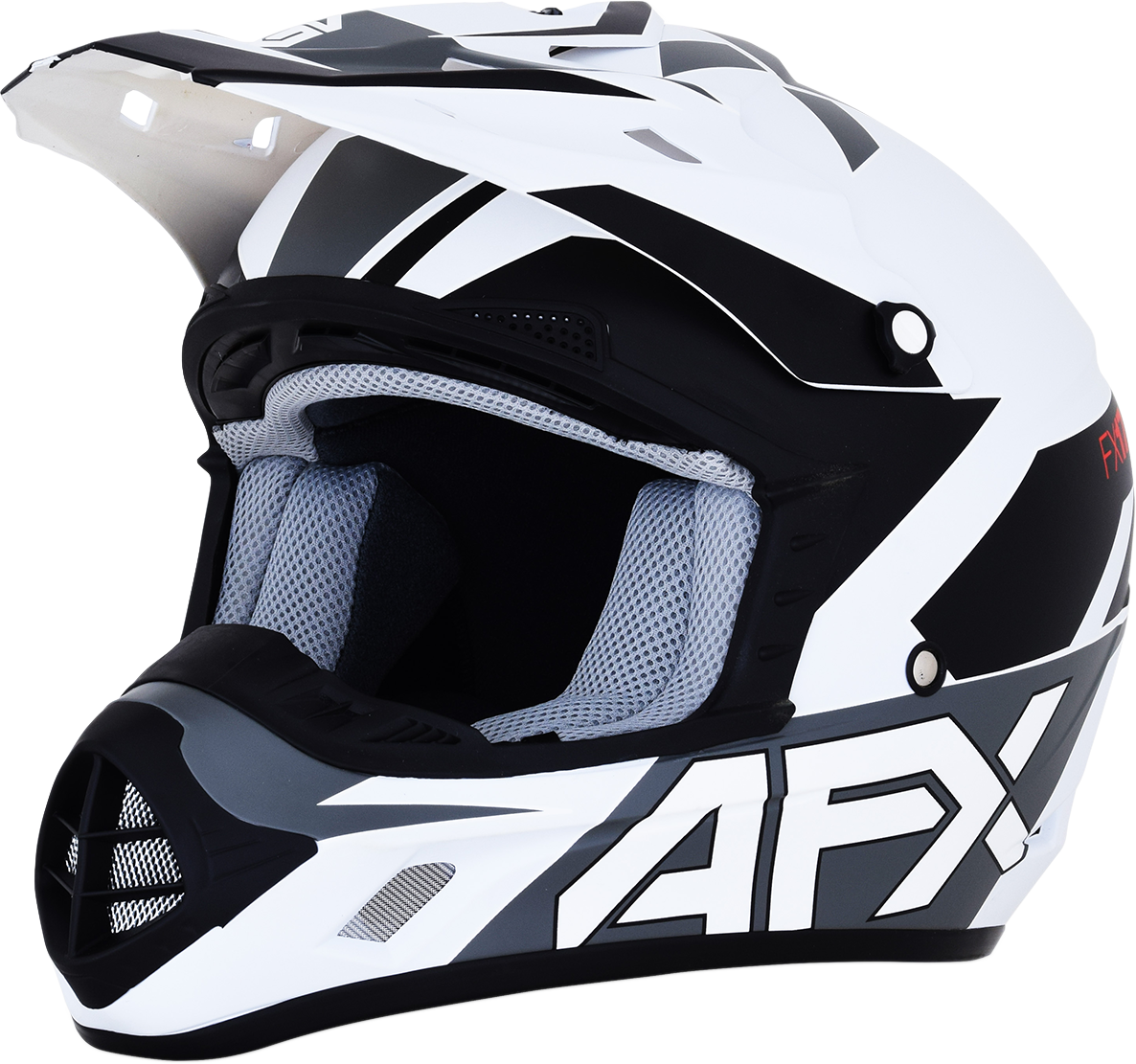 AFX FX-17 Motorcycle Helmet - Aced - Matte White/White - XL 0110-6497