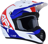 AFX FX-17 Motorcycle Helmet - Aced - Red/White/Blue - Large 0110-6481