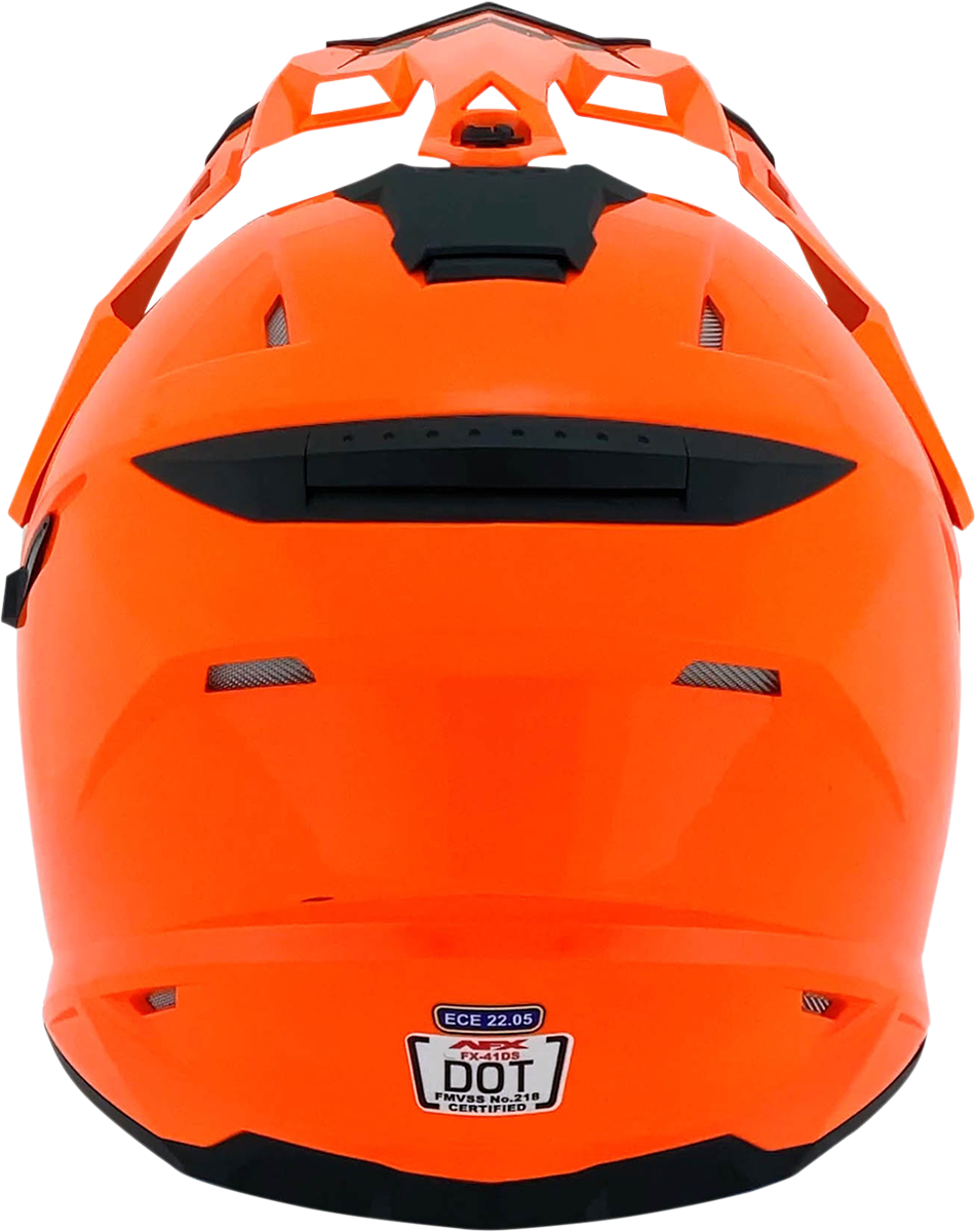 Casco de motocicleta AFX FX-41DS - Naranja de seguridad - XS 0110-3766 