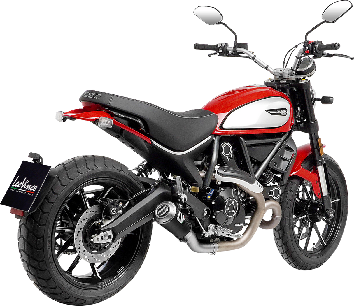 Silenciador deslizante LEOVINCE LV-10 - Scrambler de fibra de carbono 2021-2023 15250C