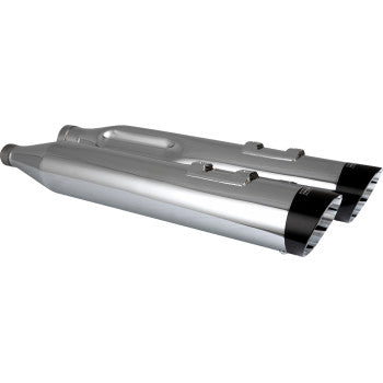 VANCE & HINES Razorback 450 Slip-On Mufflers - Chrome - M8 Bagger