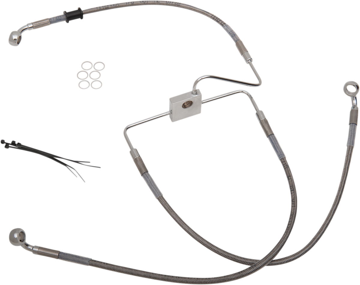 Línea de freno DRAG SPECIALTIES - Delantera (Superior) - Acero inoxidable 618566 