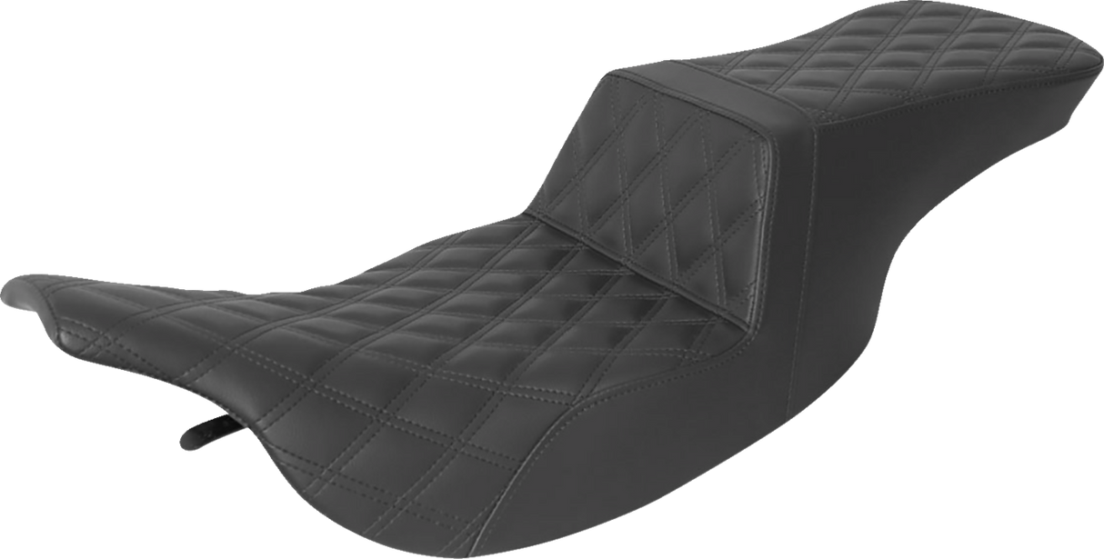 Asiento SADDLEMEN Step-Up - Costura de celosía completa - Negro - FLH 897-07-195