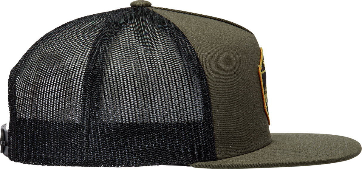 Gorra de camionero Bolt de ALPINESTARS - Militar/Negra - Talla única 1213810146910OS