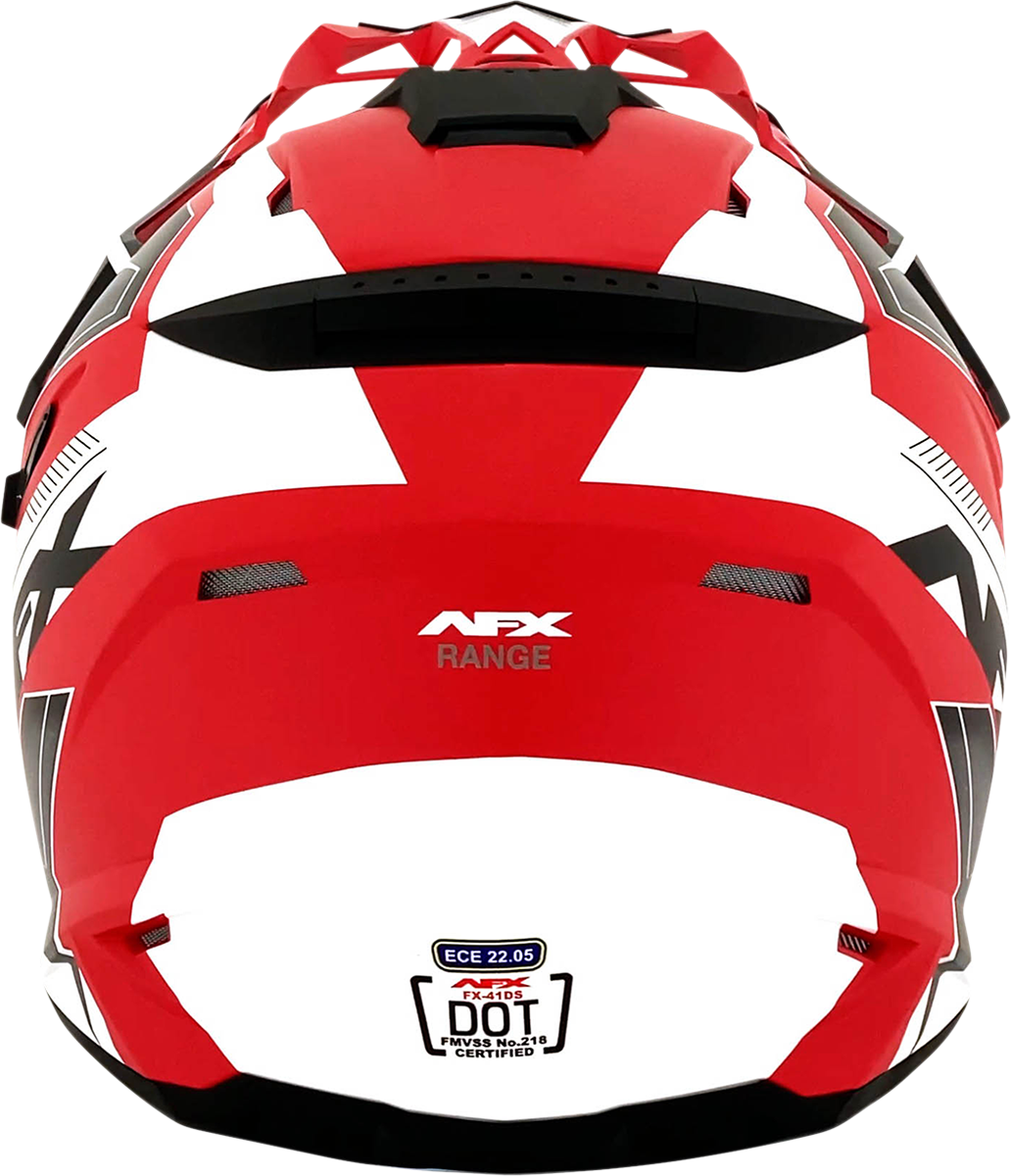 Casco de moto AFX FX-41 - Gama - Rojo mate - XL 0140-0069 