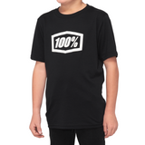 Camiseta 100% juvenil Icon - Negra - Talla grande 20001-00006