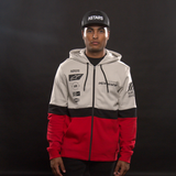 Sudadera con capucha y cremallera Position de ALPINESTARS - Plateada/Negra/Roja - XL 1212530221096XL