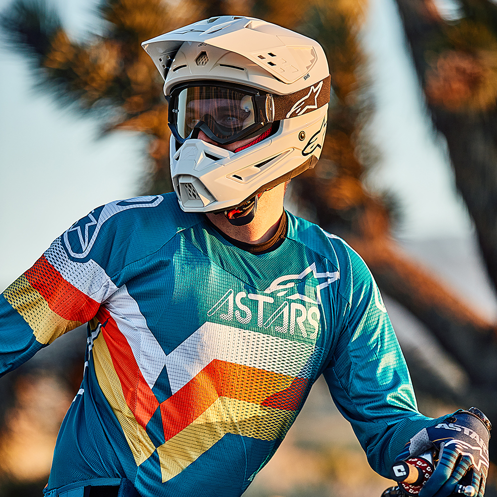 Casco de motocicleta ALPINESTARS SM5 - Sólido - Blanco brillante - 2XL 8303121-2180-2X