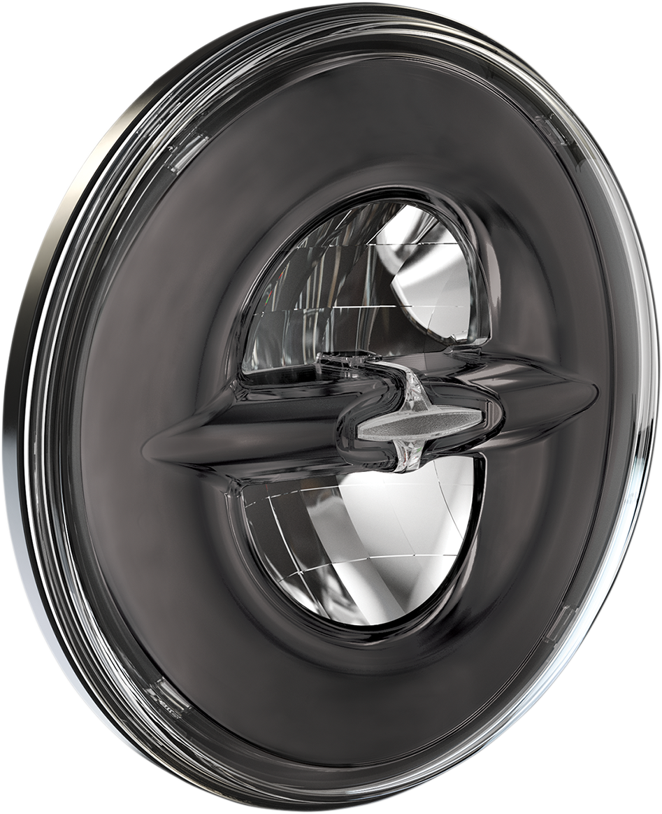 Faro delantero LED estilo reflector DRAG SPECIALTIES de 7" - Cromo oscuro ACT CROMO OSCURO NO NEGRO 556204 