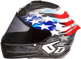 Casco de motocicleta 6D ATS-1R - Patriot - Rojo/Blanco/Azul - Grande 30-0697 