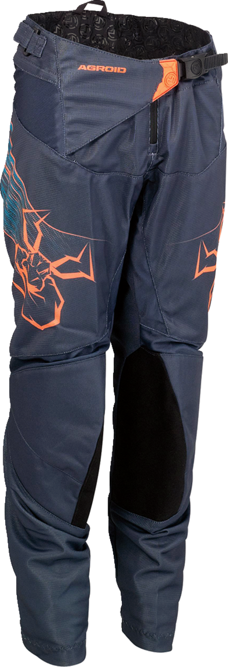 Pantalones Agroid para jóvenes MOOSE RACING - Azul/Naranja - 28 2903-2342 