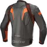 Chaqueta de cuero ALPINESTARS GP Plus R v3 Rideknit® - Negro/Rojo Fluo - Talla 46 EE. UU. / 56 UE 3100321-1030-56