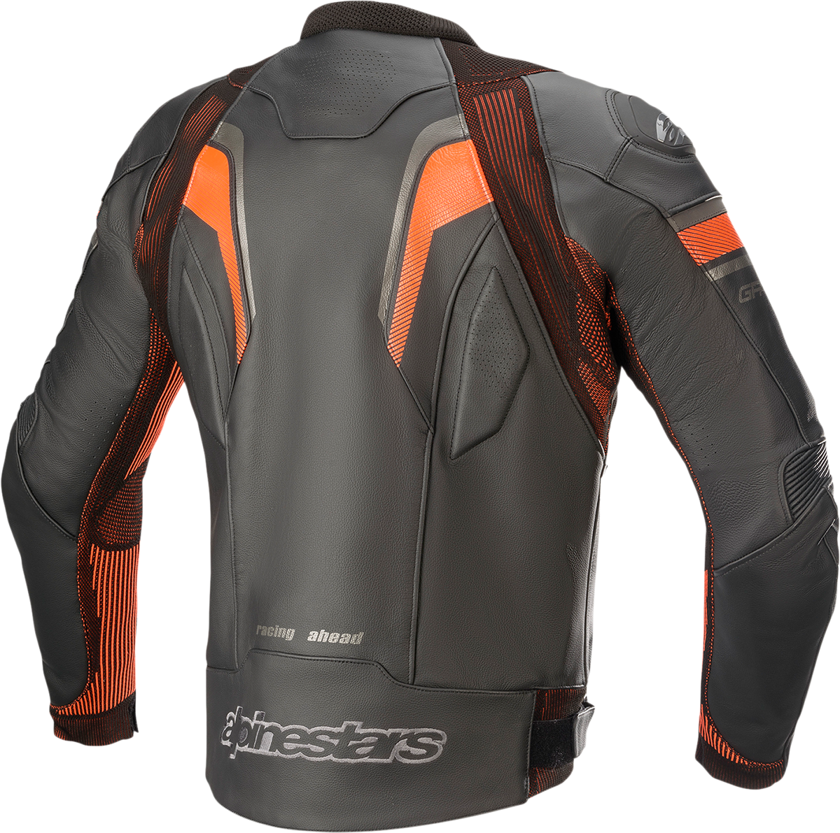 Chaqueta de cuero ALPINESTARS GP Plus R v3 Rideknit® - Negro/Rojo Fluo - Talla 44 EE. UU. / 54 UE 3100321-1030-54
