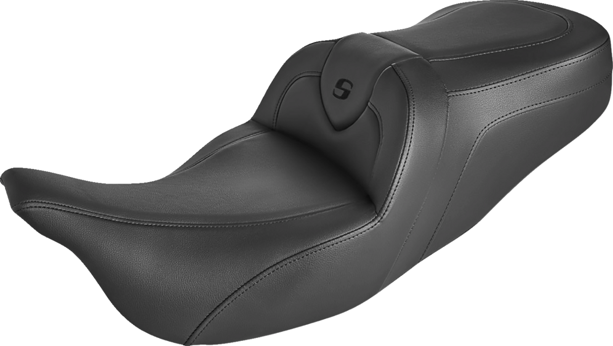 SADDLEMEN Roadsofa Asiento de alcance estándar - Sin respaldo - Costuras negras 808-07B-187 