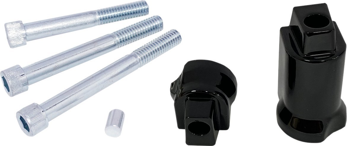 DRAG SPECIALTIES Soporte para plataforma de pasajero - Negro brillante REQD BKT F/16211002,1003 P17-0415-AGB