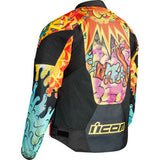 Chaqueta de malla ICON Overlord3™ Scatterbrain - Negra - Mediana 2820-7075 