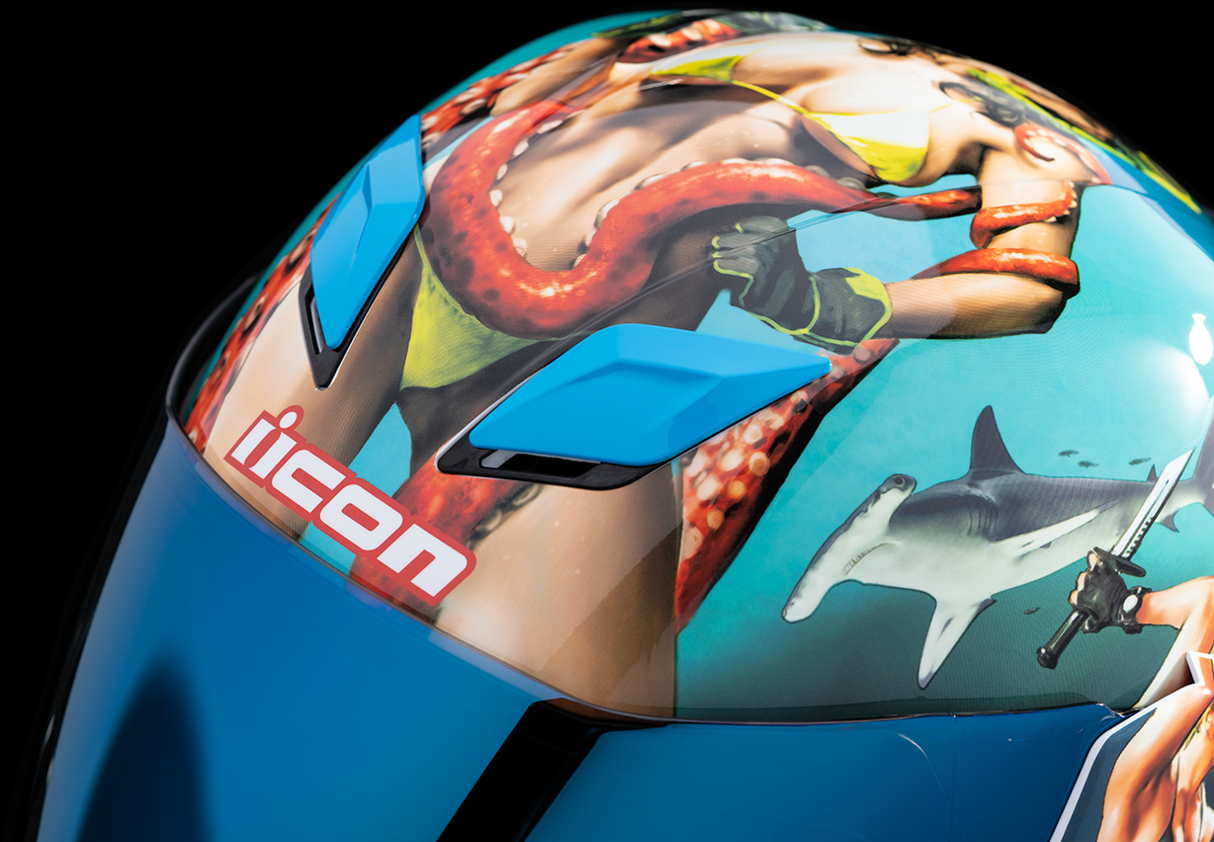 Casco ICON Airflite™ - Pleasuredome4 - Azul - Pequeño 0101-15001
