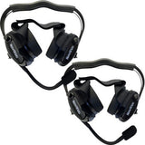 Kit de intercomunicador/radio y auriculares NAVATLAS - Biplaza - Negro NI2RBHBK2