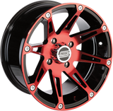 Rueda MOOSE UTILITY - 387X - Delantera - Anodizada Rojo/Negro - 14x7 - 4/136 - 4+3 387MO147136BWR4