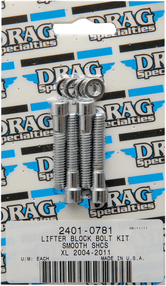 Kit de pernos lisos izquierdos DRAG SPECIALTIES - Negro - XL MK688S