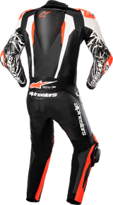 Mono de cuero ALPINESTARS Racing Absolute v2 - Negro/Blanco/Rojo - Talla 38 EE. UU. / 48 UE 3156323123148