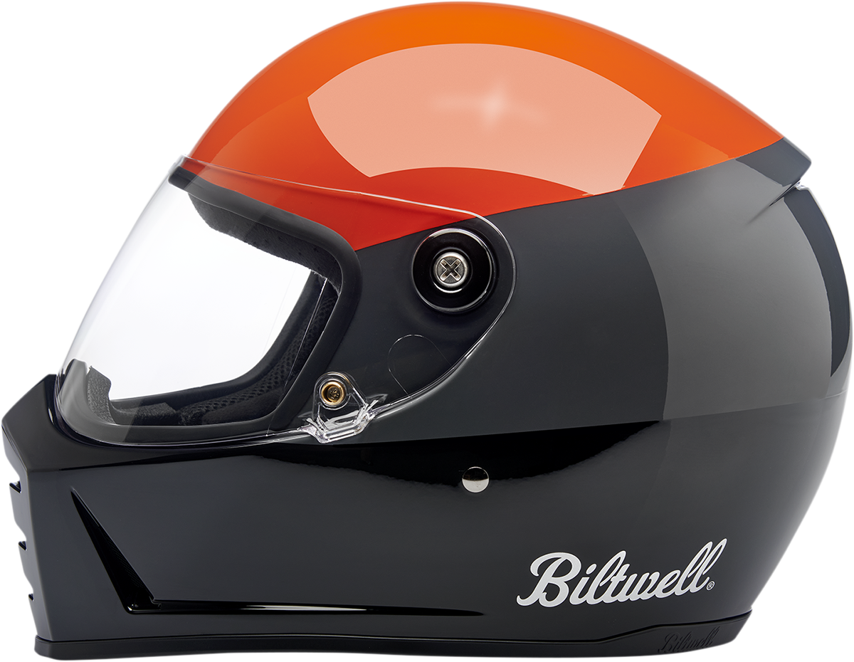 Casco BILTWELL Lane Splitter - Naranja brillante/Gris/Negro - Mediano 1004-550-103 
