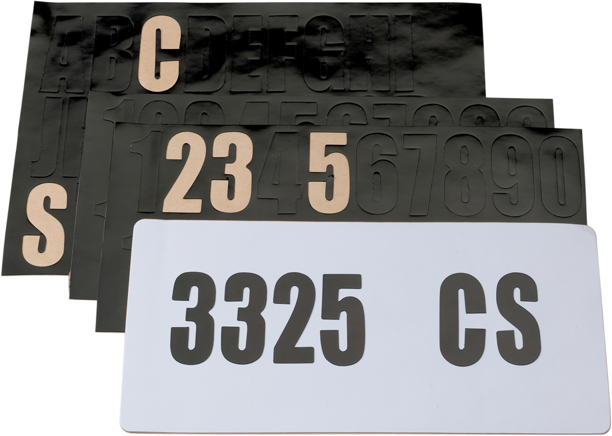 Kit de calcomanías para matrícula MOOSE UTILITY M-01005 