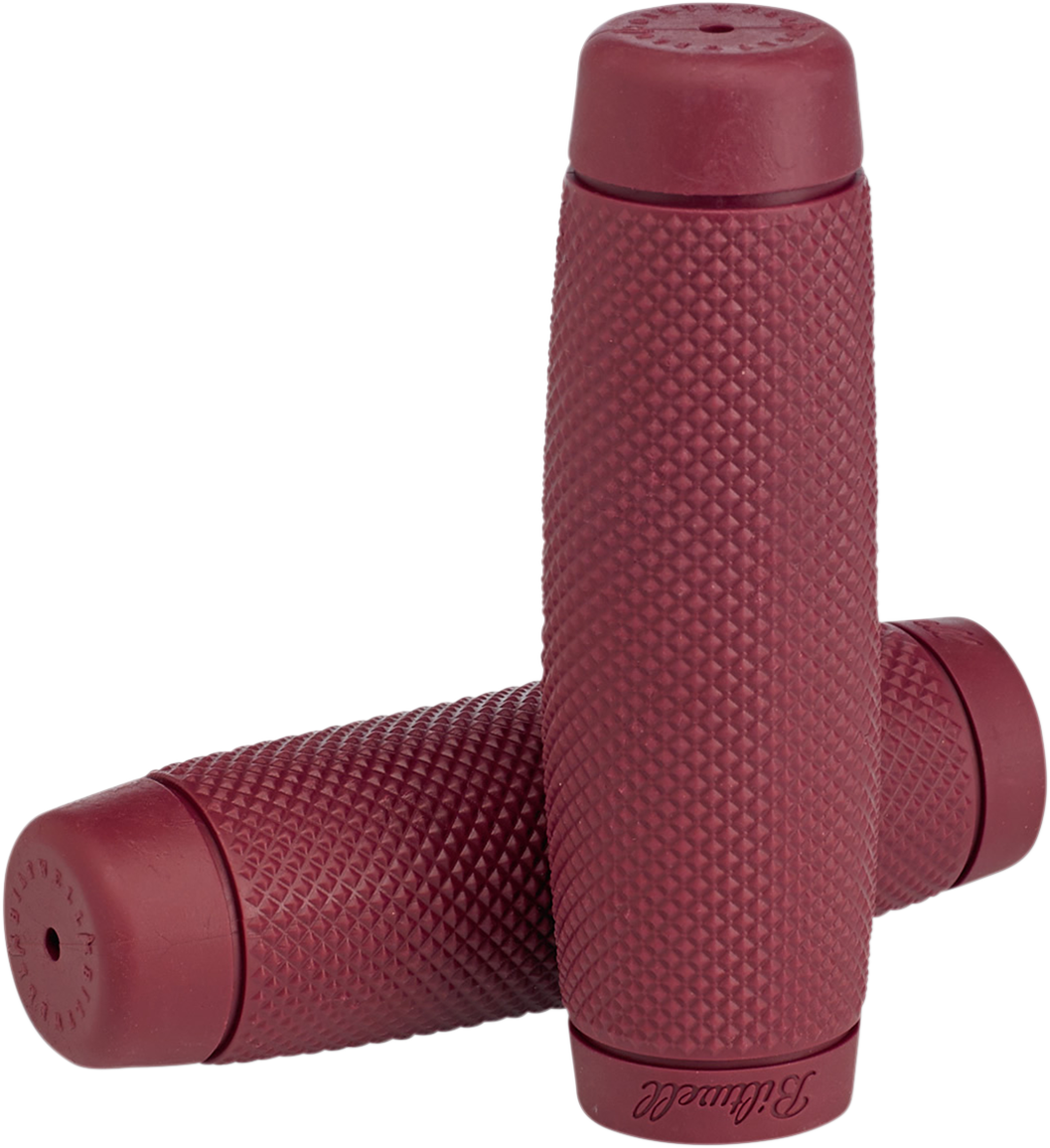 Empuñaduras BILTWELL - Retroceso - 1" - Oxblood 6703-0301 