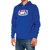 Sudadera con capucha y cremallera de polar 100 % oficial - Azul - Mediana 20032-00021