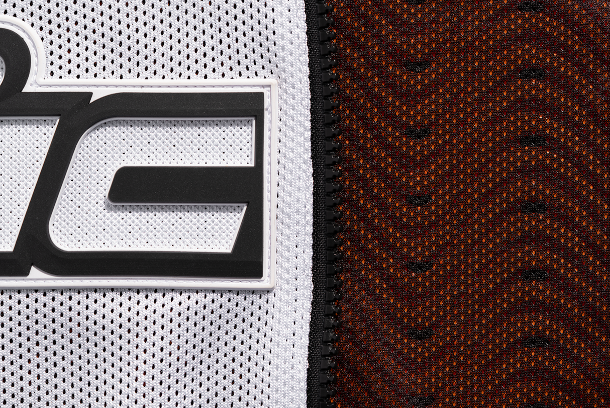 Chaqueta de cuero ICON Mesh AF™ - Blanca - Talla grande 2810-3904