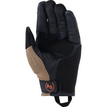 ALPINESTARS Manti Air Gloves - Dark Khaki/Black/Fluo Orange - 2XL 3570225-8038-2X