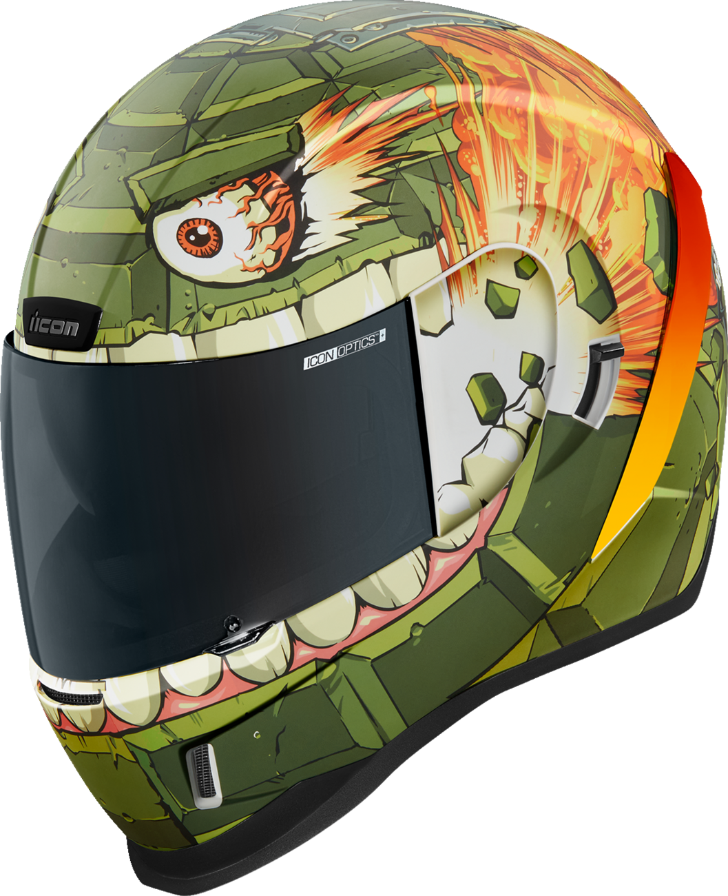 ICON Airform™ Motorcycle Helmet - Grenadier - Green ICON Airform™ Motorcycle Helmet - Grenadier - Green