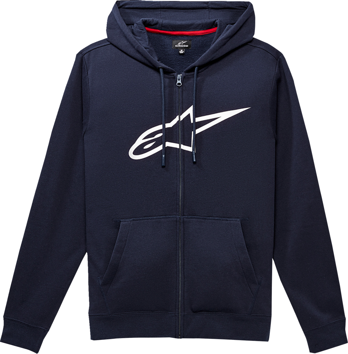 Sudadera con capucha y cremallera ALPINESTARS Ageless 2 - Azul marino/blanco - Talla grande 1038530527020L